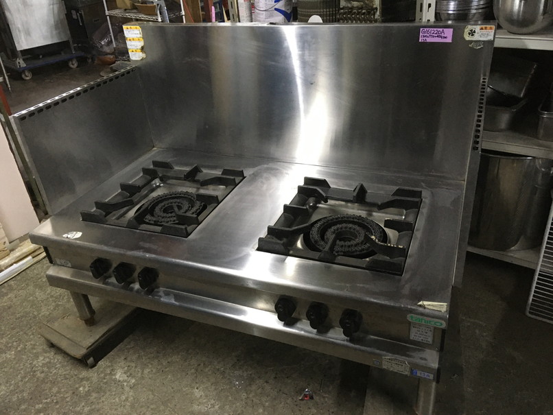 最大42%OFFクーポン ガススープレンジ 外管式 厨房機器 調理機器 MLSG-126 W1200 D600 H450 mm